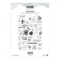 KAT4401   LES ATELIERS DE KARINE PURA VIDA TAMPON CLEAR DESTINATION BONHEUR