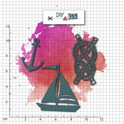 12606-02   DIY & Cie DIES  À LA VOILE