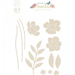 HPLF-AVO-D2611  HA PI LITTLE FOX UN ÉTÉ À AVONLEA MATRICES DE DÉCOUPE FLEURS DES CHAMPS