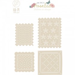 HPLF-AVO-D2610  HA PI LITTLE FOX UN ÉTÉ À AVONLEA MATRICES DE DÉCOUPE TIMBRES ET CADRES