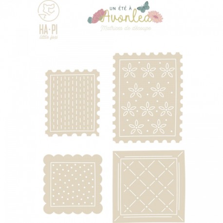 HPLF-AVO-D2610  HA PI LITTLE FOX UN ÉTÉ À AVONLEA MATRICES DE DÉCOUPE TIMBRES ET CADRES