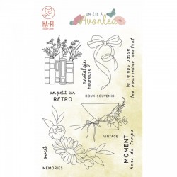 HPLF-AVO-T2616   HA PI LITTLE FOX COLLECTION UN ÉTÉ À AVONLEA TAMPONS CLEAR NOSTALGIE HEUREUSE