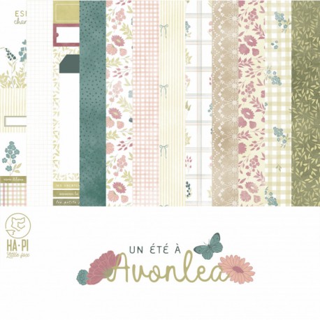 HPLF-AVO-COLL   HA PI LITTLE FOX COLLECTION UN ÉTÉ À AVONLEA 9  papiers imprimés