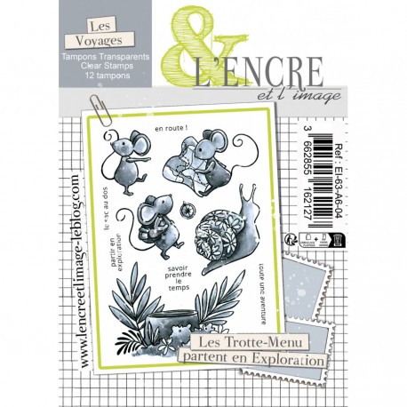 EI-63-A6-04   L'ENCRE ET L'IMAGE TAMPONS CLEAR LES TROTTE MENU PARTENT EN EXPLORATION