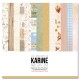 KAC4508   LES ATELIERS DE KARINE MADE WITH LOVE  6 FEUILLES + 1 CALQUE IMPRIMÉ