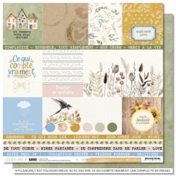 KAC4501   LES ATELIERS DE KARINE MADE WITH LOVE DOUCEUR DU QUOTIDIEN 30.5 cm x 30.5 cm