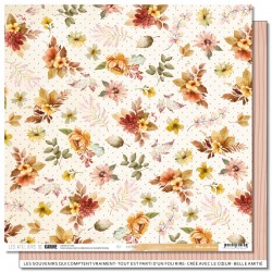 KAC4502   LES ATELIERS DE KARINE MADE WITH LOVE FLEURS À DÉCOUPER 30.5 cm x 30.5 cm