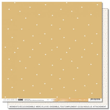 KAC4504   LES ATELIERS DE KARINE MADE WITH LOVE  FALL IN LOVE 30.5 cm x 30.5 cm