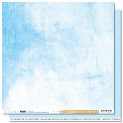 KAC4512   LES ATELIERS DE KARINE MADE WITH LOVE  BLEU CLAIR  30.5 cm x 30.5 cm