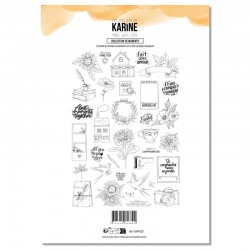 KAT4502  LES ATELIERS DE KARINE MADE WITH LOVE TAMPON CLEAR COLLECTION DE MOMENTS