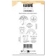 KAT4503  LES ATELIERS DE KARINE MADE WITH LOVE TAMPON CLEAR FAIT AVEC AMOUR