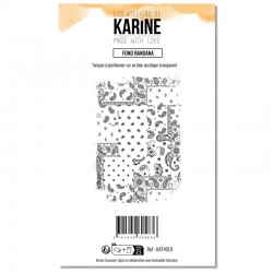 KAT4501  LES ATELIERS DE KARINE MADE WITH LOVE AUTOCOLLANTS TRANSPARENTS BLANC ET OR
