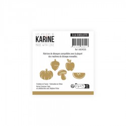 KAD4506   LES ATELIERS DE KARINE MADE WITH LOVE DIES FEUILLES D'AUTOMNE