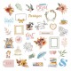 KADCC45   LES ATELIERS DE KARINE MADE WITH LOVE  DIE CUTS CALQUES x35 pièces