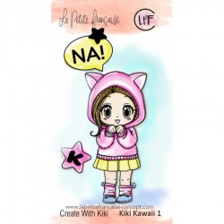 LPF-CWK-02   LA PETITE FRANÇAISE COLL. CREATE WITH KIKI TAMPONS CLEAR KIKI KAWAII 1