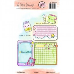 LPF-KAW-08   LA PETITE FRANÇAISE COLL. KAWAII TAMPONS CLEAR CUTE AGENDA 3