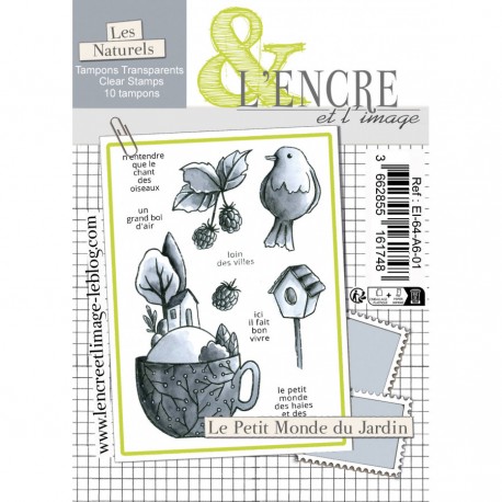 EI-64-A6-01   L'ENCRE ET L'IMAGE TAMPONS CLEAR LE PETIT MONDE DU JARDIN