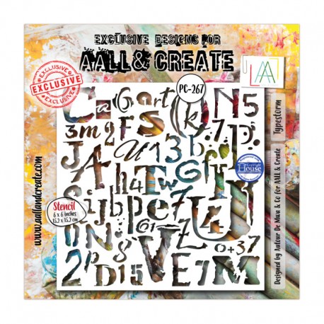 267   AALL & CREATE STENCIL 267 TYPESTORM