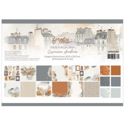 LORPACKLUMA   LORELAI DESIGN COLLECTION LUMIÈRE AMBRÉE 9 imprimés 30.5cm x30.5cm