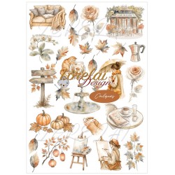 LORLUMAECA4   LORELAI DESIGN COLLECTION LUMIÈRE AMBRÉE  ÉTIQUETTES CALQUES À DÉCOUPER A4