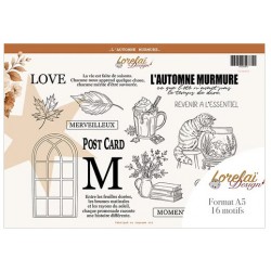 LORLUMATLAM   LORELAI DESIGN COLLECTION LUMIÈRE AMBRÉE TAMPONS A5 L'AUTOMNE MURMURE