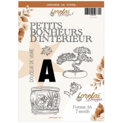 LORLUMATDDV   LORELAI DESIGN COLLECTION LUMIÈRE AMBRÉE TAMPONS A6 DOUCEUR DE VIVRE