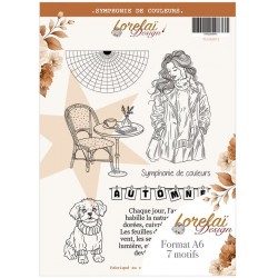LORLUMATSDC   LORELAI DESIGN COLLECTION LUMIÈRE AMBRÉE TAMPONS A6 SYMPHONIE DE COULEURS