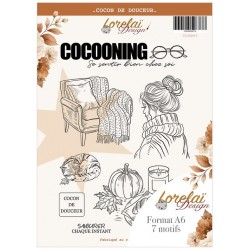 LORLUMATCDD   LORELAI DESIGN COLLECTION LUMIÈRE AMBRÉE TAMPONS A6 COCON DE DOUCEUR