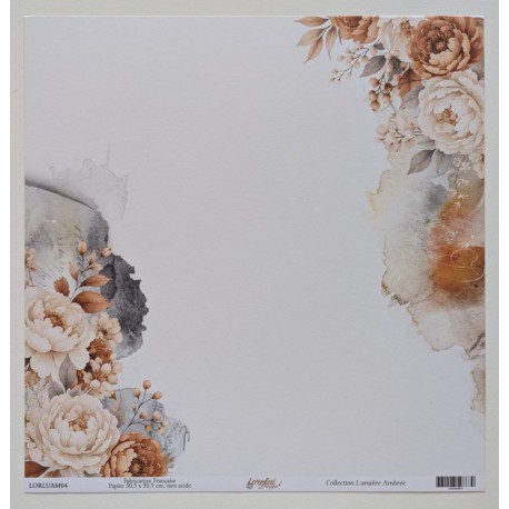 LORLUAM04   LORELAI DESIGN COLLECTION LUMIÈRE AMBRÉE LORLUAM04  30,5 cm X 30,5 cm