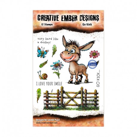 CEDTP014   CREATIVE EMBER DESIGN TAMPONS CLEAR GO KICK