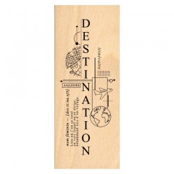 FG226014   FLORILEGES DESIGN COLLECTION HORIZONS TAMPON BOIS COMPOSITION DESTINATION