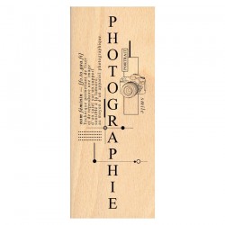 FG226016   FLORILEGES DESIGN COLLECTION HORIZONS TAMPON BOIS COMPOSITION PHOTOGRAPHIE