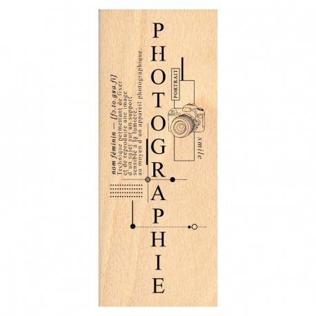 FG226016   FLORILEGES DESIGN COLLECTION HORIZONS TAMPON BOIS COMPOSITION PHOTOGRAPHIE