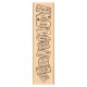 FF226005   FLORILEGES DESIGN COLLECTION HORIZONS TAMPON BOIS CACHETS PASSEPORT