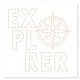FDS226004   FLORILEGES DESIGN COLLECTION HORIZONS POCHOIR DE PIERCING 15x15cm EXPLORER