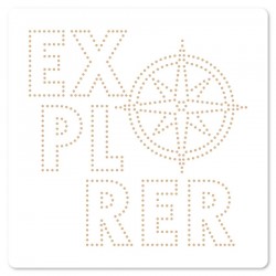 FDS226004   FLORILEGES DESIGN COLLECTION HORIZONS POCHOIR DE PIERCING 15x15cm EXPLORER