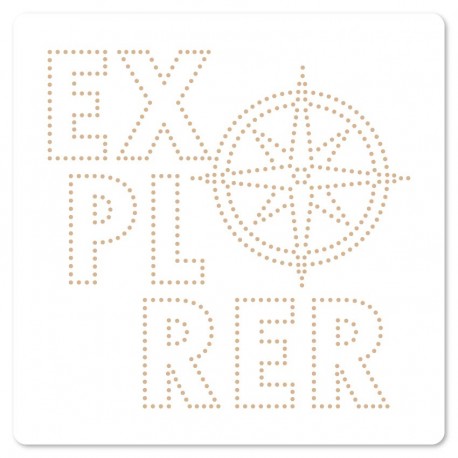 FDS226004   FLORILEGES DESIGN COLLECTION HORIZONS POCHOIR DE PIERCING 15x15cm EXPLORER
