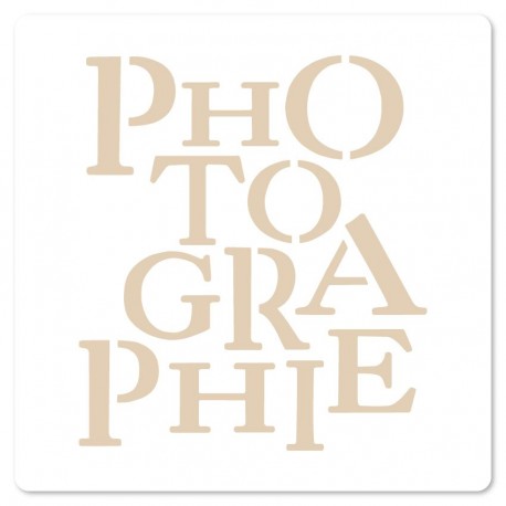 FDS226001   FLORILEGES DESIGN COLLECTION HORIZONS POCHOIR 15x15cm PHOTOGRAPHIE