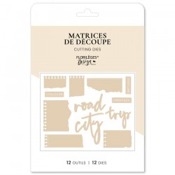 FDD226004   FLORILEGES DESIGN COLLECTION HORIZONS OUTILS DE DÉCOUPE NOTES DE VOYAGE