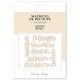 FDD226001   FLORILEGES DESIGN COLLECTION HORIZONS OUTILS DE DÉCOUPE MOTS VOYAGEURS