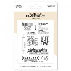 FDCL226010   FLORILEGES DESIGN COLLECTION HORIZONS TAMPONS CLEAR PHOTOGRAPHIER L'INATTENDU