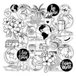 FDDC226004   FLORILEGES DESIGN COLLECTION HORIZONS 36 DIE CUTS CALQUE MOTIFS