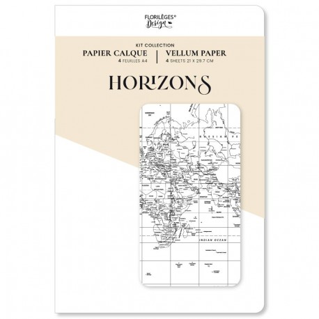 FDPC226005    FLORILEGES DESIGN COLLECTION HORIZONS KIT 4 CALQUES A4