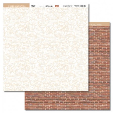 FDPI226008   FLORILEGES DESIGN COLLECTION HORIZONS  8   30.5 cm x 30.5 cm