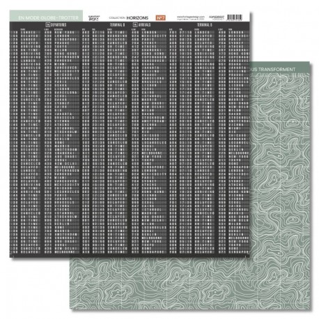 FDPI226007   FLORILEGES DESIGN COLLECTION HORIZONS  7   30.5 cm x 30.5 cm