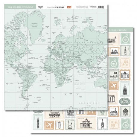 FDPI226004   FLORILEGES DESIGN COLLECTION HORIZONS  4   30.5 cm x 30.5 cm
