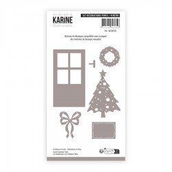KAD4605   LES ATELIERS DE KARINE HISTOIRES AU NATUREL DIES SET DÉCORATIONS PORTE FENÊTRE