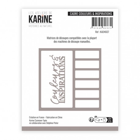 KAD4607   LES ATELIERS DE KARINE HISTOIRES AU NATUREL DIES CADRE COULEURS ET INSPIRATIONS