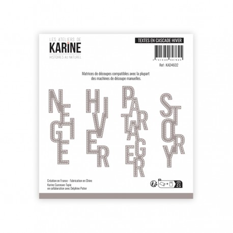 KAD4602   LES ATELIERS DE KARINE HISTOIRES AU NATUREL DIES TEXTES EN CASCADE HIVER