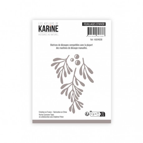 KAD4608   LES ATELIERS DE KARINE HISTOIRES AU NATUREL DIES FEUILLAGES D'HIVER